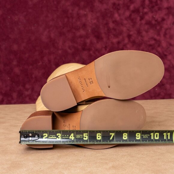 Vince Women Fabien Banana Leather Slip-on Fashion Round Tall Boots sz 6 - Picture 5 of 9